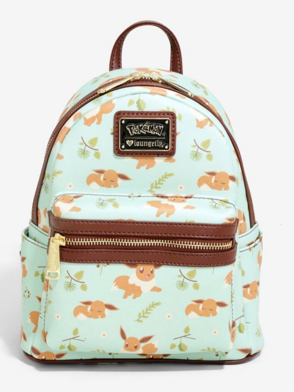 Heart Logo Loungefly Pokemon Mint Eevee Sleeping Eevee Mini Backpack